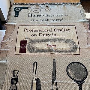 HAIRSTYLIST SHARON THROW BLANKET